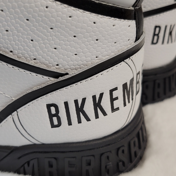 BNIB BIKKEMBERGS SIGGER HIGH-TOP LACE-UP MEN'S SNEAKERS US 9.5 - Picture 8 of 17